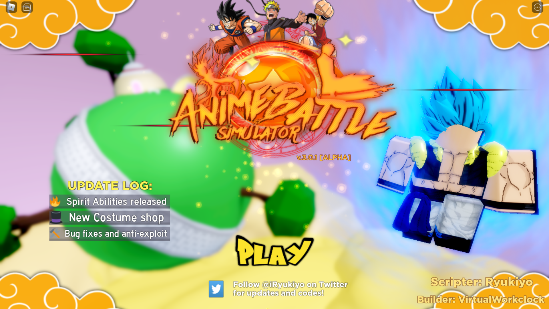 Update Log, Anime Fighting Simulator Wiki