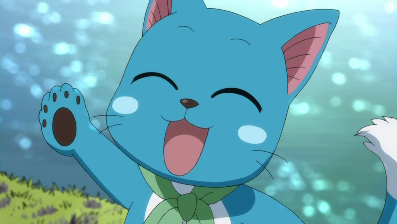 anime happy the cat