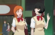 Orihime makes friends with Kyōko.