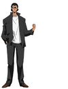 Harima's design for the anime.