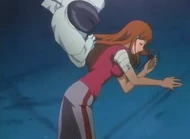 Orihime is bandaged as she sleeps.