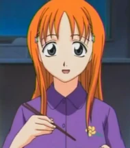 Orihime's initial hairstyle.