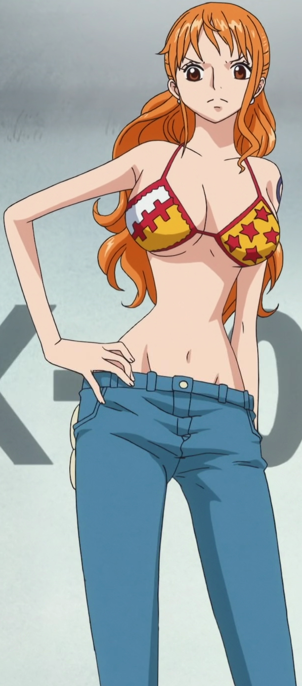 one piece - What's up with Nami's breast size? - Anime & Manga