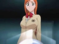 Orihime watches the Hōgyoku up close and decides to destroy it.