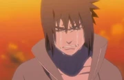 Sasuke mourning the loss of his brother after learning the truth.