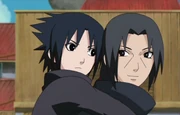 Sasuke with his brother.