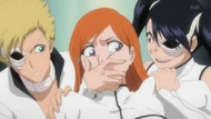 Menoly and Loly ambush Orihime, attacking her once more.