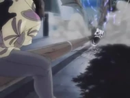 Sado slams  into the ground.