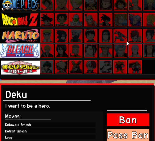 anime battle arena все персонажи