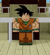 Goku's 16th outfit, which is his 10th skin, in light brown and swamp green color scheme.