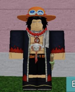 FIZ A SKIN DO PORTGAS D. ACE DO ONE PIECE no ROBLOX 