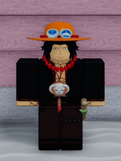 FIZ A SKIN DO PORTGAS D. ACE DO ONE PIECE no ROBLOX 