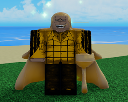 Crocodile's gold skin, which is Crocodile's default skin with a gold texture.