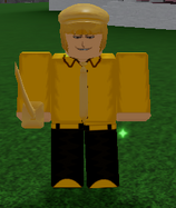 Shinji's golden skin, which is his default skin with a golden texture.