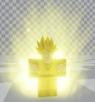 Goku's Golden skin which is Goku's default skin with a gold texture, when he's in Super Super Saiyan.'