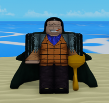 Crocodile's default skin, which is his primary appearance in the Alabasta saga.