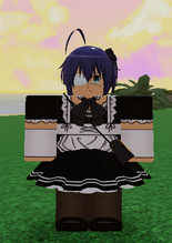 Rikka's legendary skin, which is Rikka in a maid suit.