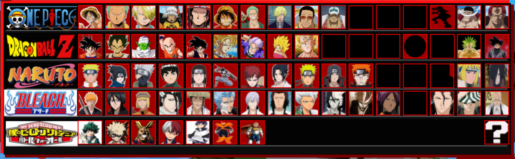 Character Rosters Anime Battle Arena Aba Wiki Fandom