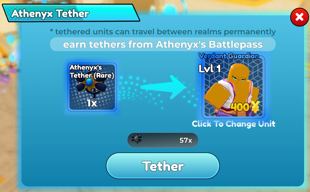 Tether | Anime Defenders Wiki | Fandom