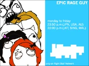 An Epic Rage Guy bumper on 