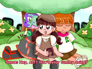 Rie and Sanae Cartoon - A Picnic with a Computer (2015, Season 2) (Banned outside Japan)