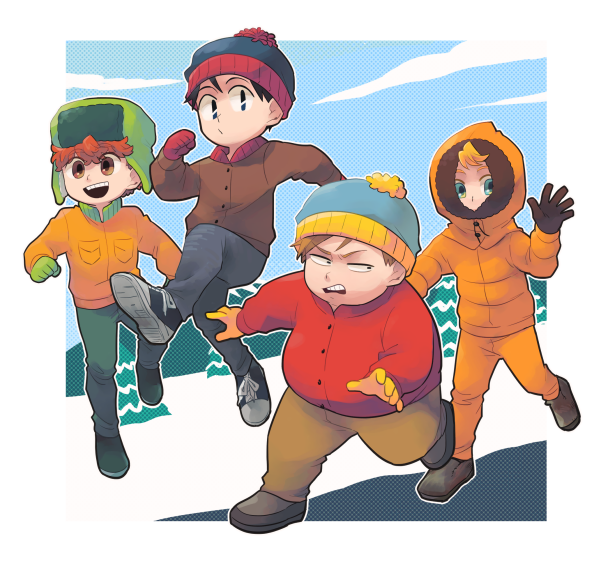 south park characters anime