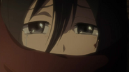 Snk-ep6-mikasa in tears with scarf