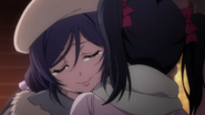 "Nozomi Tears Slightly while hugging Nico"