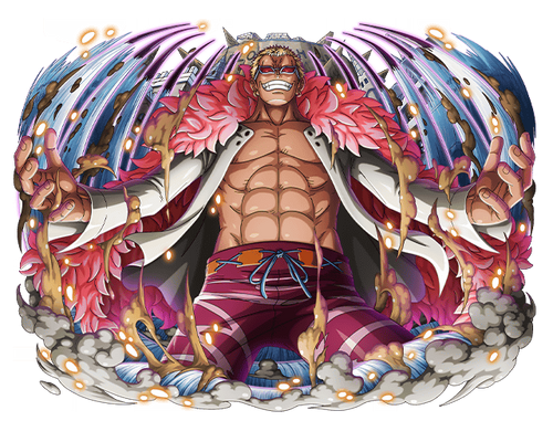 Dia 2: Luffy Donquixote Doflamingo (tive que editar o olho dele