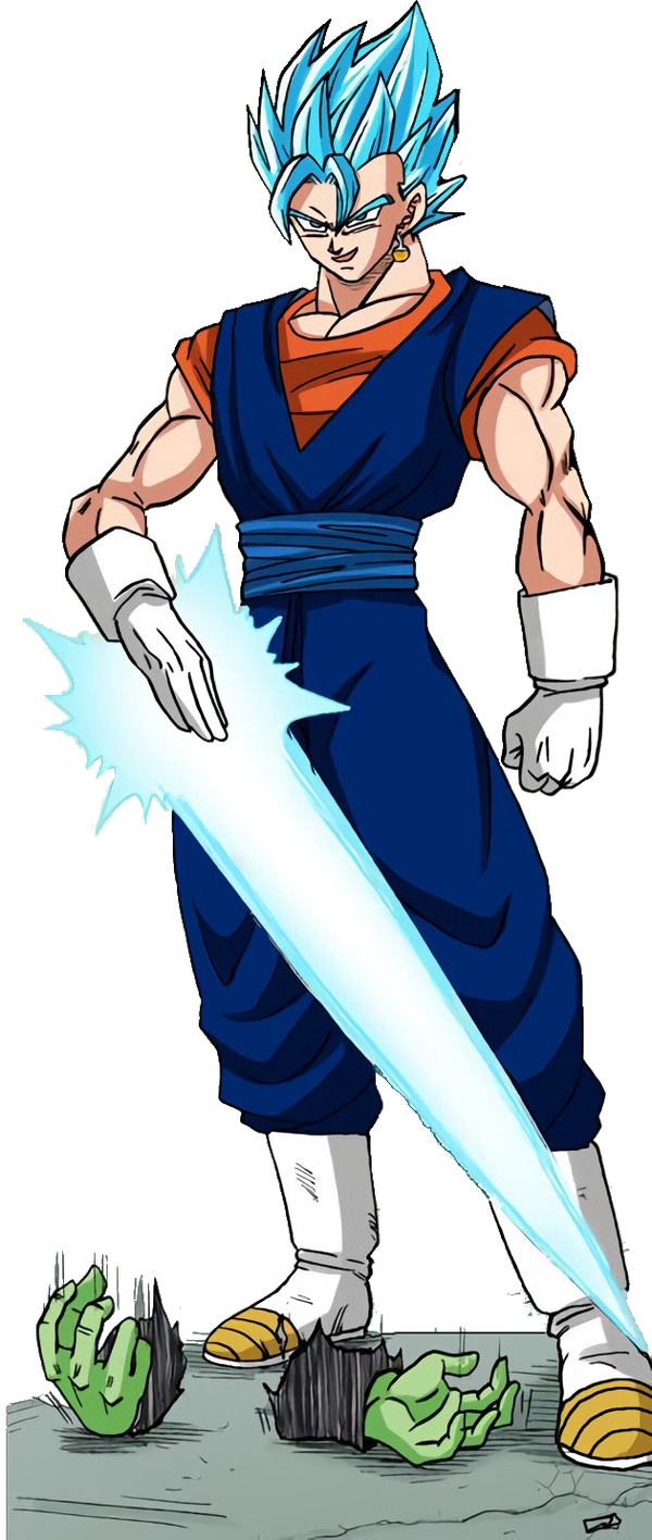 Brinco Potara De Pressão Dragon Ball Fusão Goku Azul Vegetto