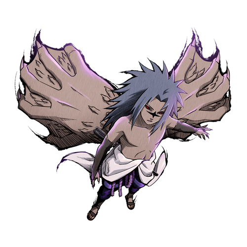 Uchiha Sasuke marca da maldição Lv 2