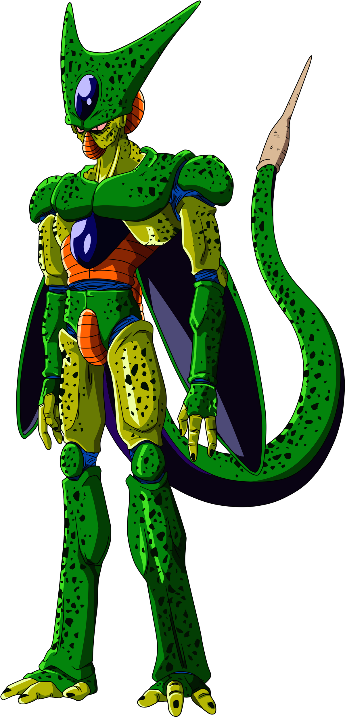 Cell DBZ, Desenho do personagem Cell de Dragon Ball Z., Mônica C.F