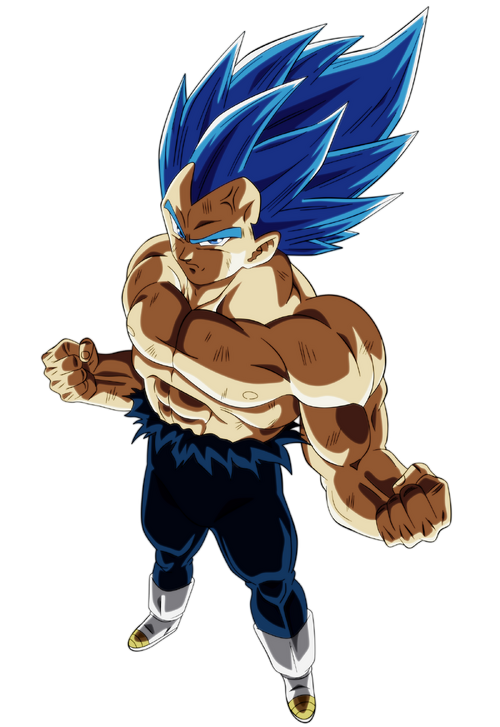 Vegeta Super Saiyajin Blue Evolution, Desenho