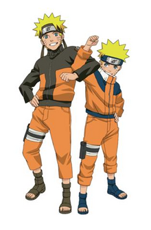 Young and old Naruto