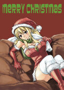 Lucy Heartphilia Christmas by Hiro Mashima