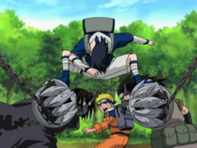 Sasuke saving Naruto