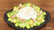 Caesar Salad with Warm Egg