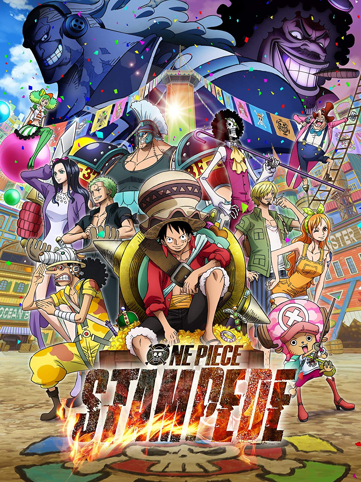 Douglas bullet from the movie one piece stampede with plane background