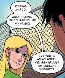 Rachel calls Marco a friend