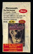 Alternamorphs:The First Journey advertised in Scholastic Book Orders.