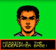 Mission 3:The underwater base where you play as Marco