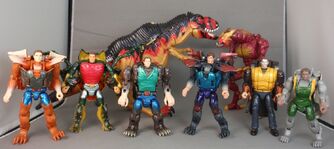 Animorphs transformers group shot 6 plus tri rex visser three