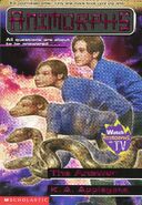 Animorphs the answer book 53 cover showing tagline at top