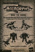 Ad the Tobias/Hawk, Marco/Beetle, and Visser Three/Hork-Bajir Transformers from The Mutation