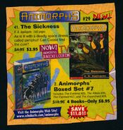 Animorphs 29 the sickness book orders ad