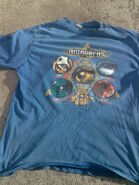 Blue Shirt showing circles labelled with the name of each character, with a picture of the eye of the character's favorite morph (or battle morph) inside each circle.