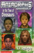 Animorphs uk time of dinosaurs front cover scan