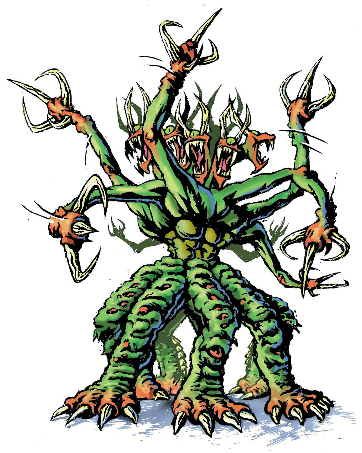 Unnamed Creature with Eight Heads and Eight Legs | Seerowpedia 