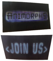 Both views Animorphs Join Us hologram card from calendar blank bkg