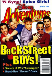 3 v9 Disney Adventures magazine cover Winter 1999 Backstreet Boys